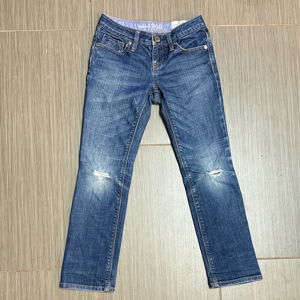 GAP Kids Size 6 Super Skinny Blue Jeans